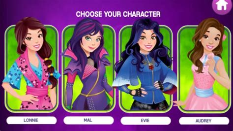 free descendants games for girls